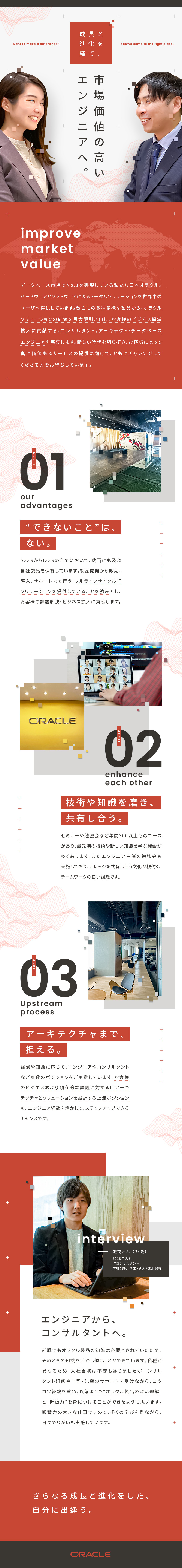 日本オラクル株式会社【スタンダード市場】 オラクル製品の提案・導入を行うコンサルタント