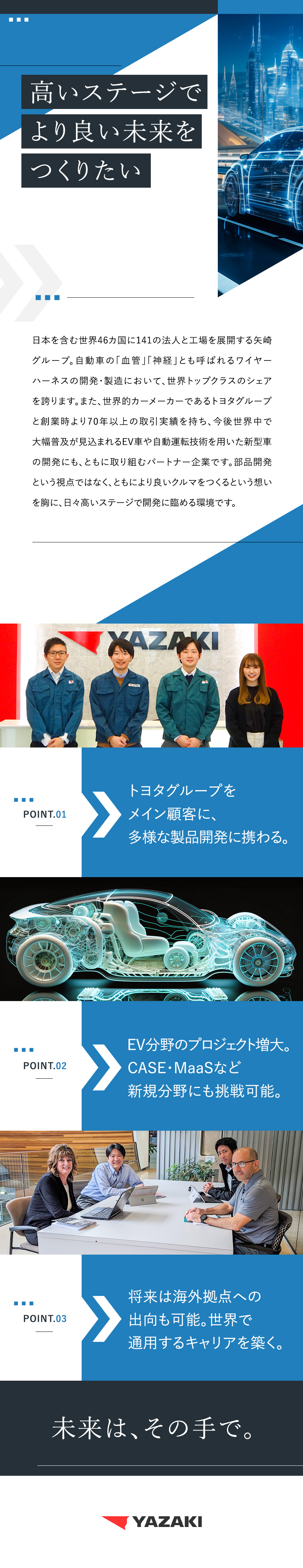 矢崎部品株式会社 ワイヤーハーネスの開発・設計／トヨタグループがメイン顧客