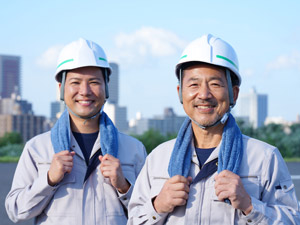 株式会社鈴勝工業 現場での工事サポートスタッフ（作業・管理）／月収40万円～