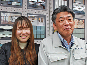 長江陶業株式会社 タイル商社の100％ルート営業／年休120日／月給25万～