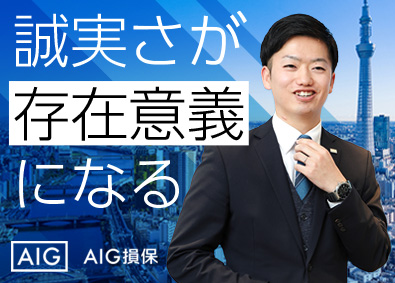 AIG損害保険株式会社 リスクコンサル法人営業／土日祝休み／20時以降残業禁止