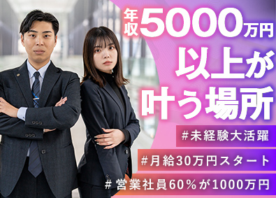 株式会社Ｅｖｏ 買取営業／年収5000万円実現／未経験大歓迎／完全週休2日制